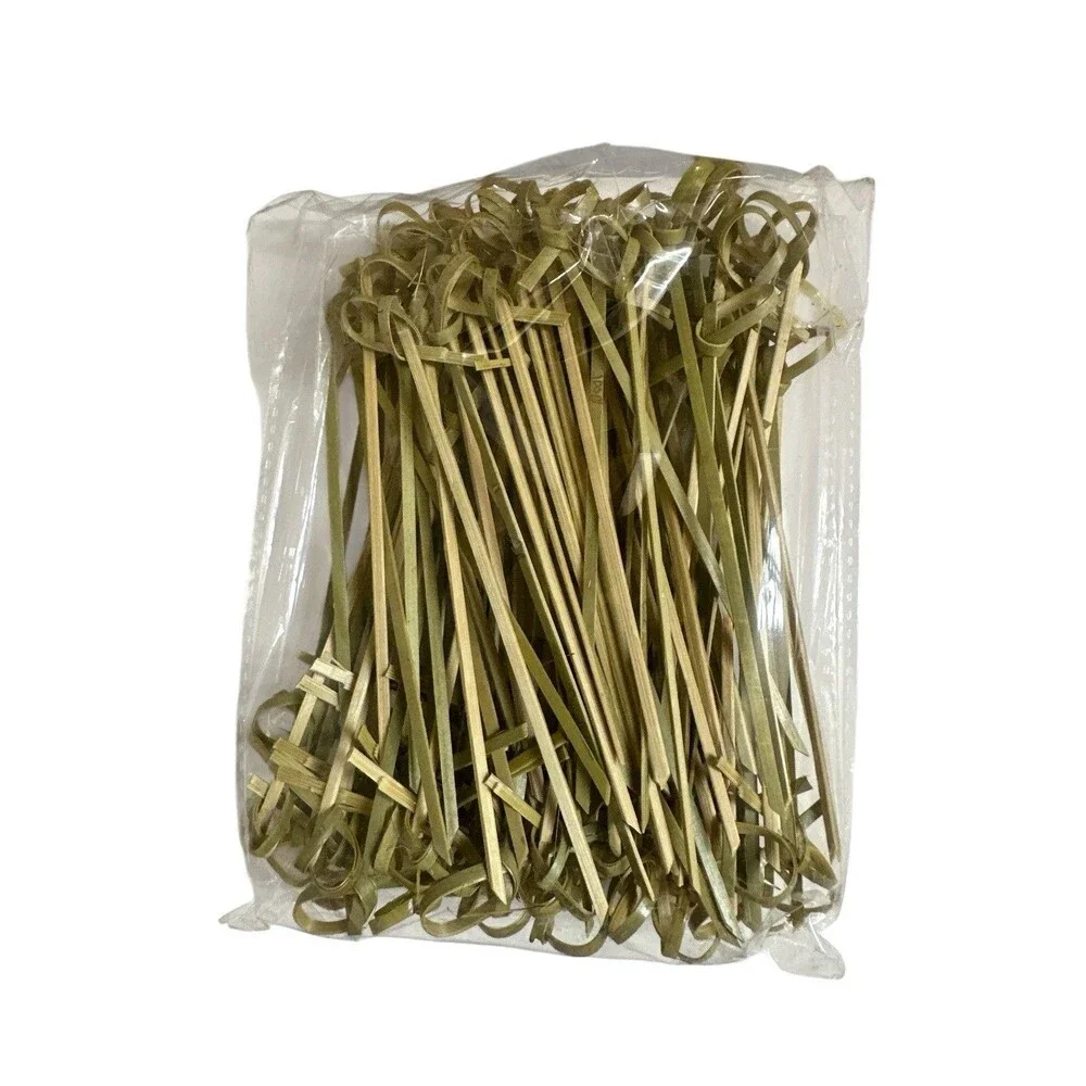 NEW 200pc 2 Packs Bamboo & Wood Colorful Cocktail Picks Appetizer Skewers